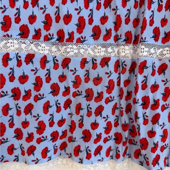 Jcrew X Route  poeme skirt in carnation print size small NWT - Picture 7 of 11